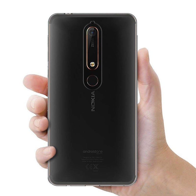 MaiJin Case for Nokia 6.1 (5.5 inch) MaiJin Soft TPU Rubber Gel Bumper Transparent Back Cover - Image 3